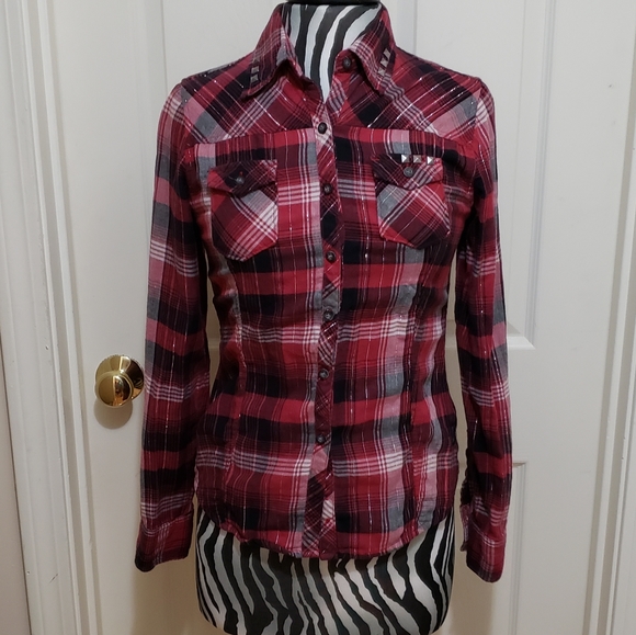 Harley-Davidson Tops - Harley Davidson plaid shirt